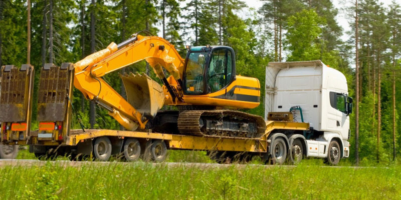 transport de pelleteuse